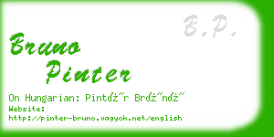 bruno pinter business card